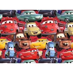 Bomuldsjersey - Cars, biler og Bumle fra Cars tegnefilmen